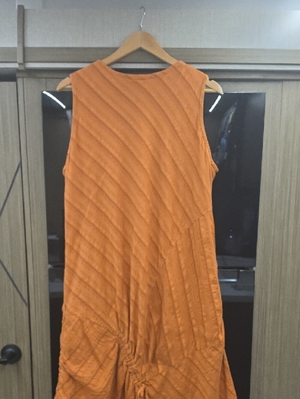 Burnt Orange, Midi/Maxi Boho Dress By "GRIFFLIN PARIS" 100%COTTON) 🤎 - Picture 5 of 16